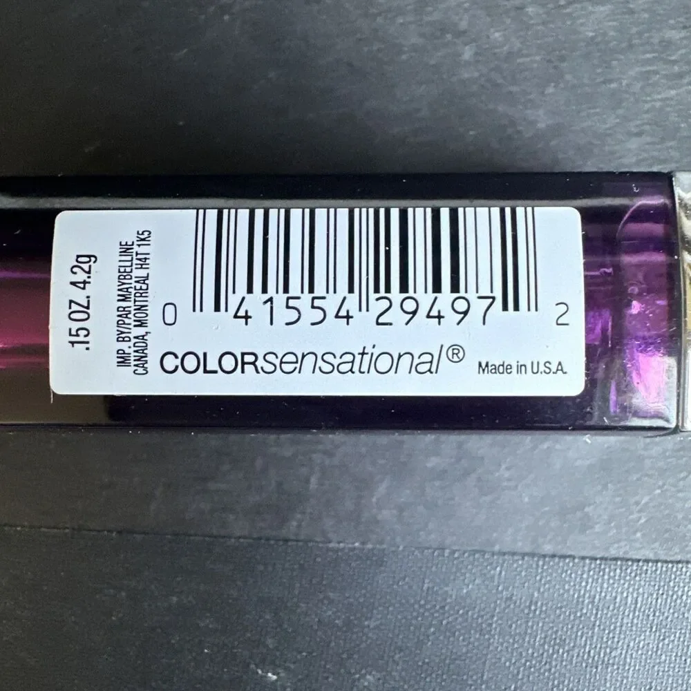Maybelline Color Sensational 905 BRAZEN BERRY Lipstick Retired Shade